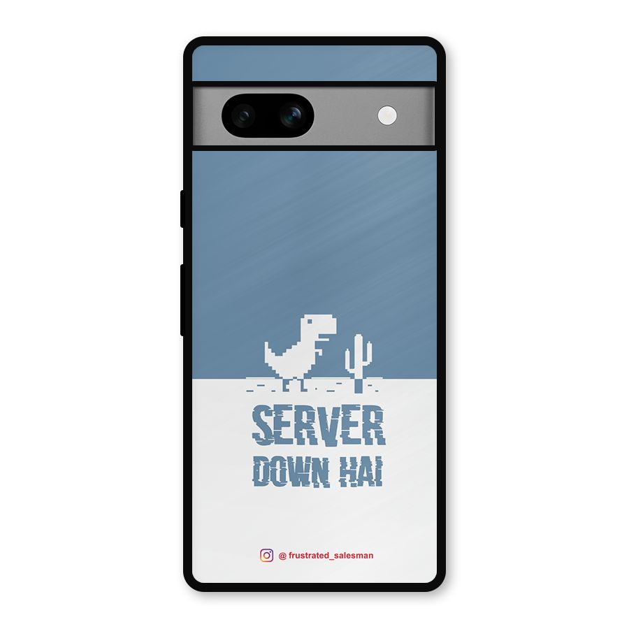 Server Down Hai SteelBlue Metal Back Case for Google Pixel 7a