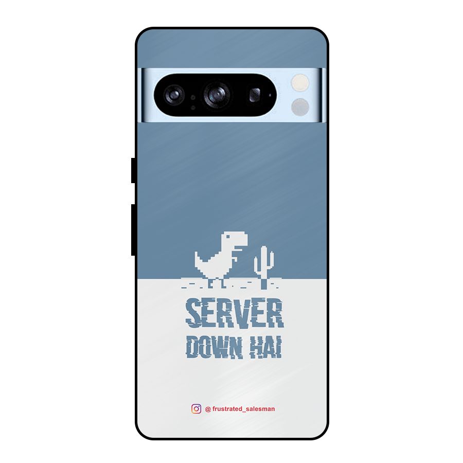 Server Down Hai SteelBlue Metal Back Case for Google Pixel 8 Pro