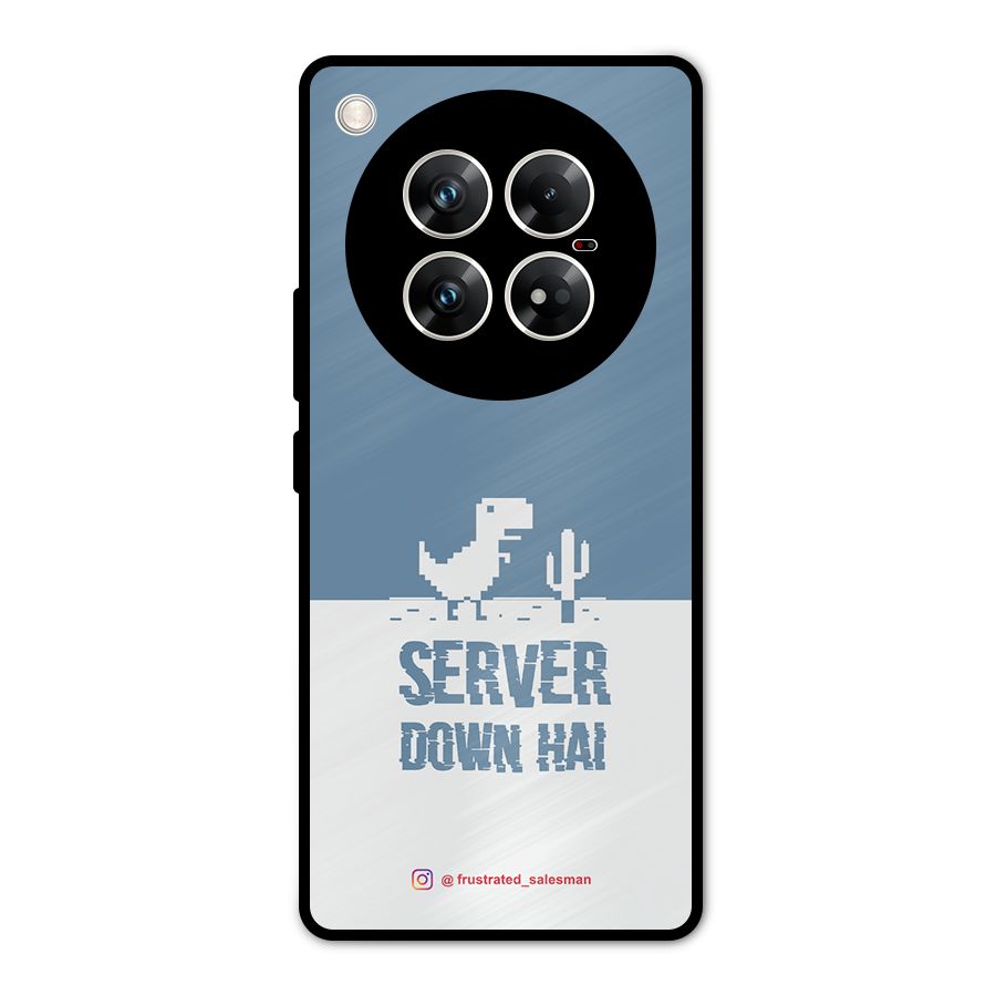 Server Down Hai SteelBlue Metal Back Case for Infinix Zero 40 5G