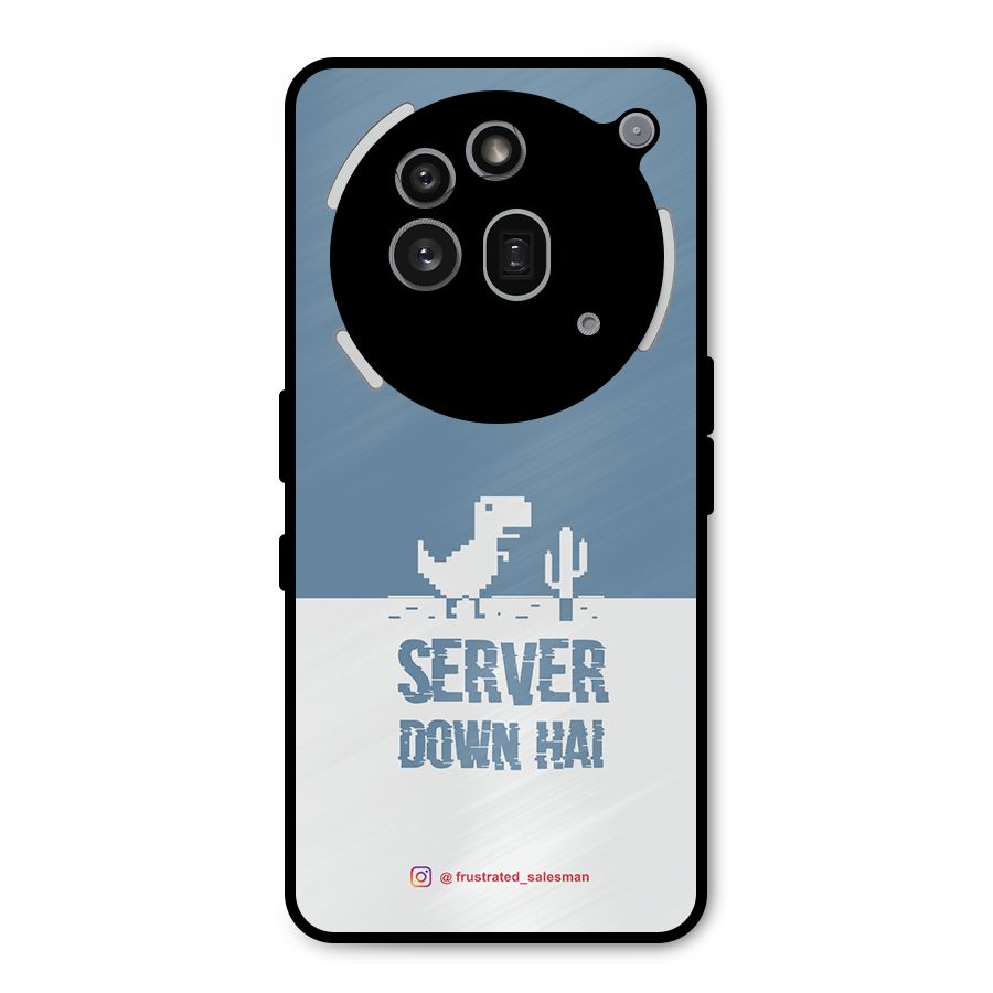 Server Down Hai SteelBlue Metal Back Case for Nothing Phone 3a Pro