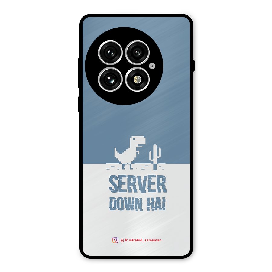 Server Down Hai SteelBlue Metal Back Case for OnePlus 13