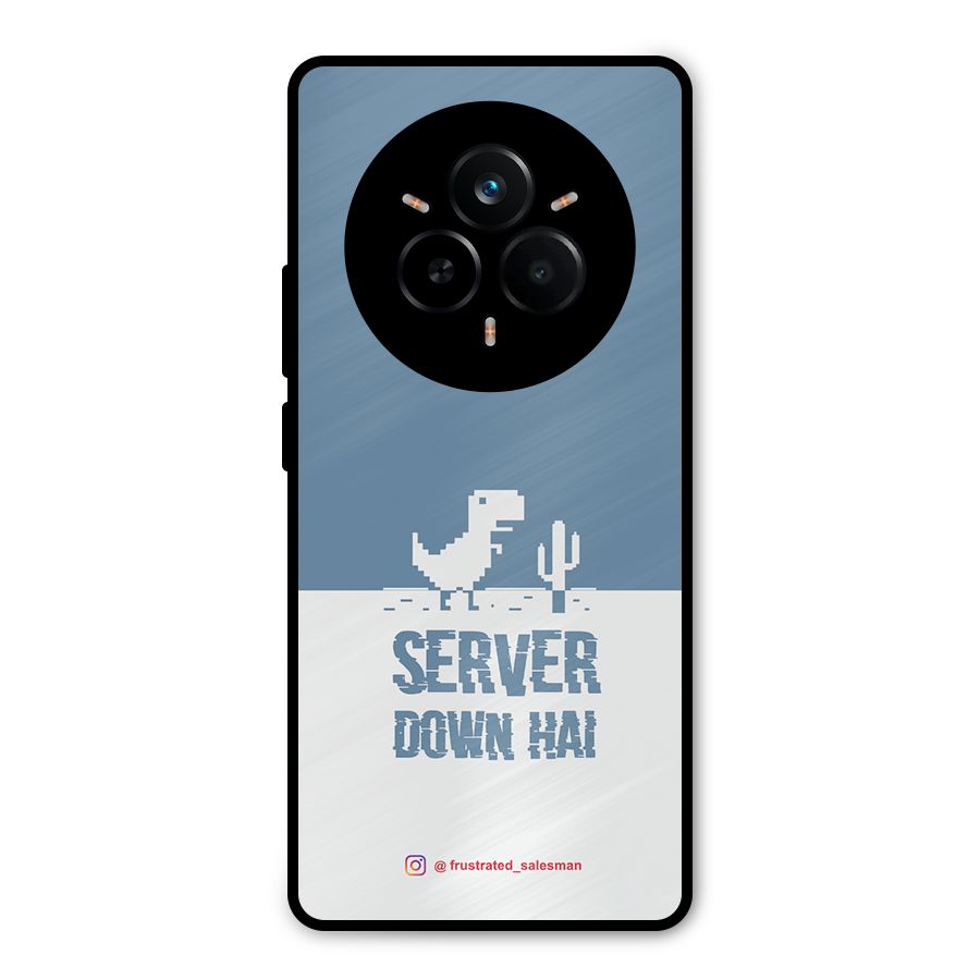 Server Down Hai SteelBlue Metal Back Case for Realme 14 Pro