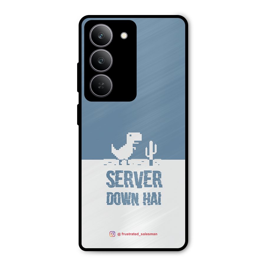 Server Down Hai SteelBlue Metal Back Case for Realme 14x