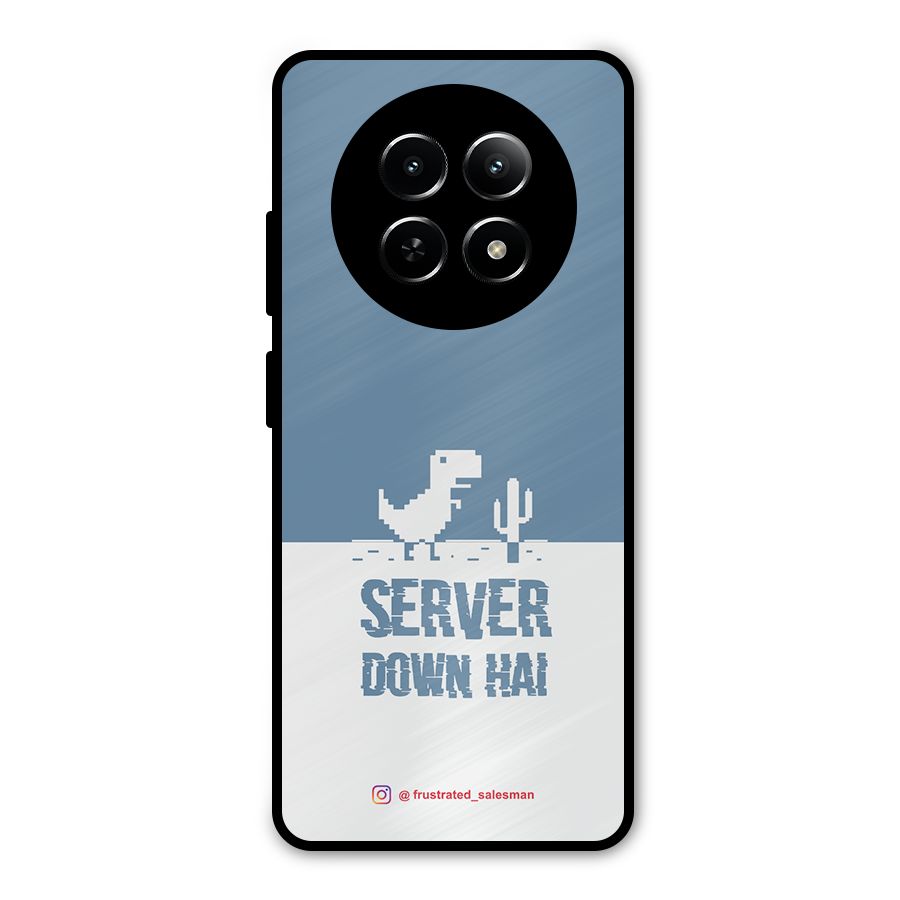Server Down Hai SteelBlue Metal Back Case for Realme Narzo 70x 5G