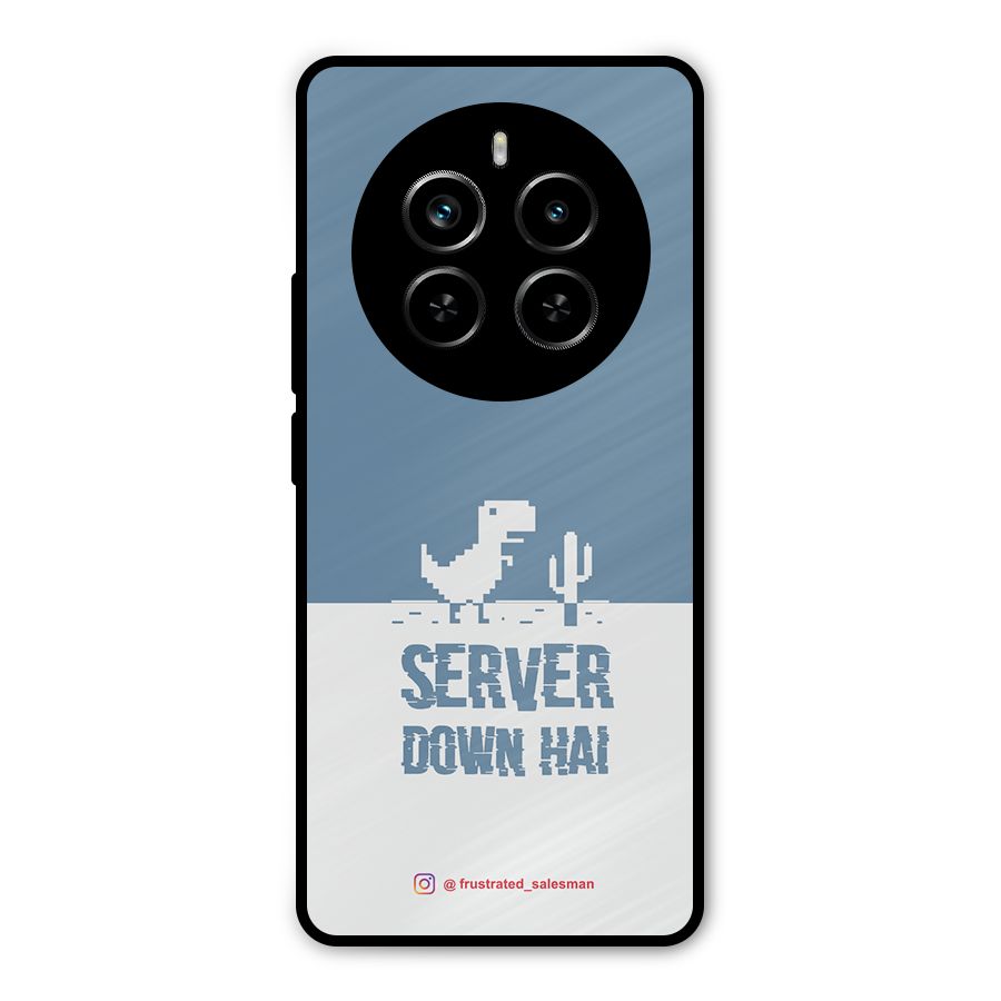 Server Down Hai SteelBlue Metal Back Case for Realme P1 Pro
