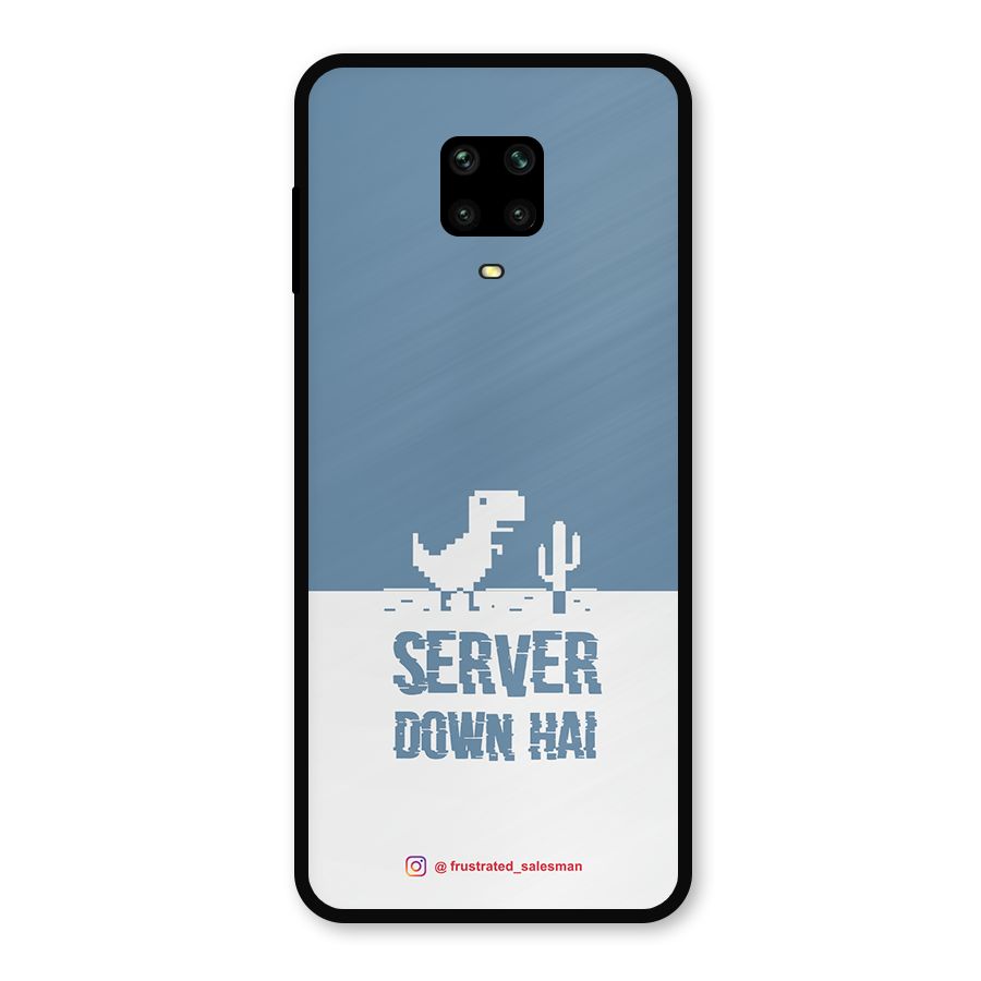 Server Down Hai SteelBlue Metal Back Case for Redmi Note 10 Lite