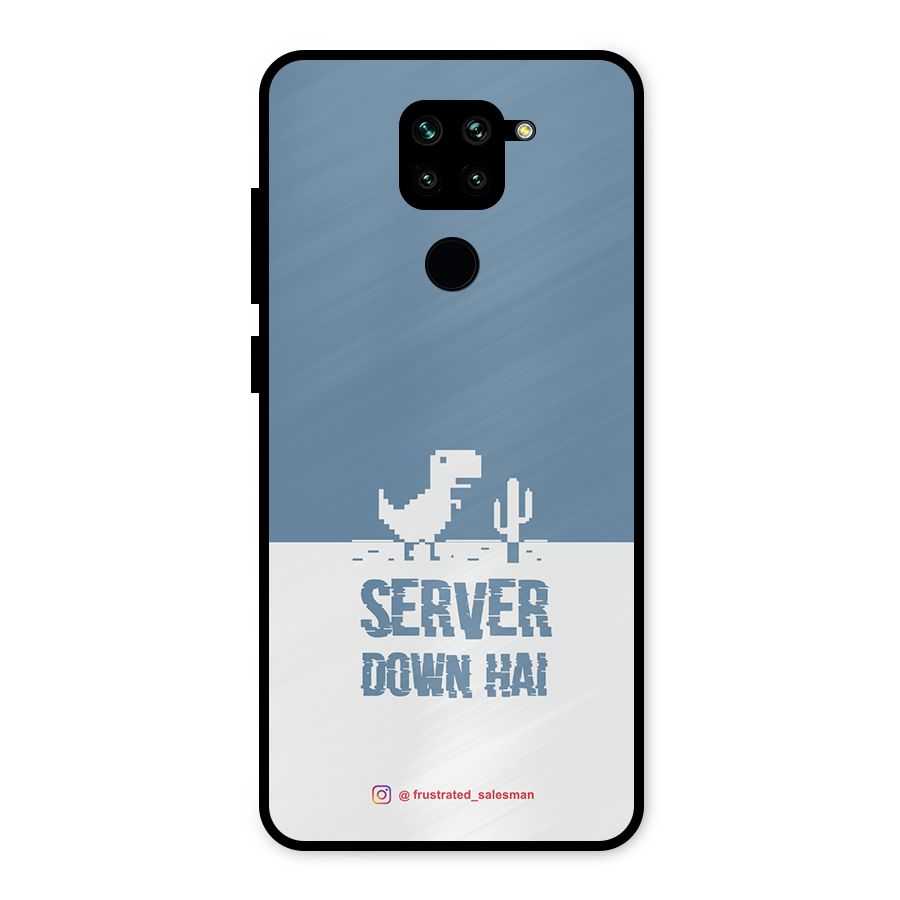 Server Down Hai SteelBlue Metal Back Case for Redmi Note 9