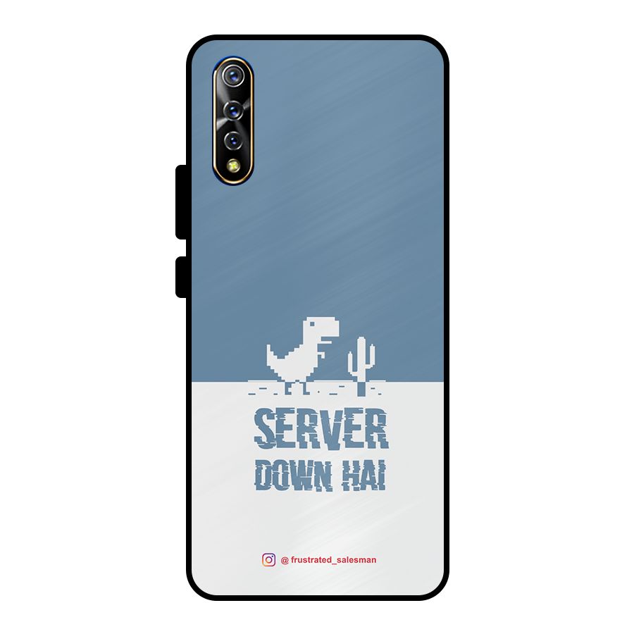 Server Down Hai SteelBlue Metal Back Case for Vivo S1