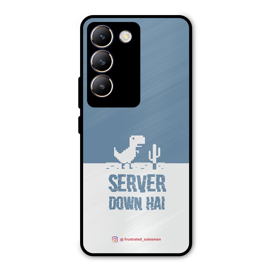 Server Down Hai SteelBlue Metal Back Case for Vivo T3 5G