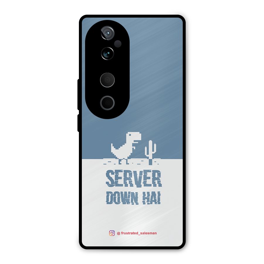 Server Down Hai SteelBlue Metal Back Case for Vivo T3 Ultra