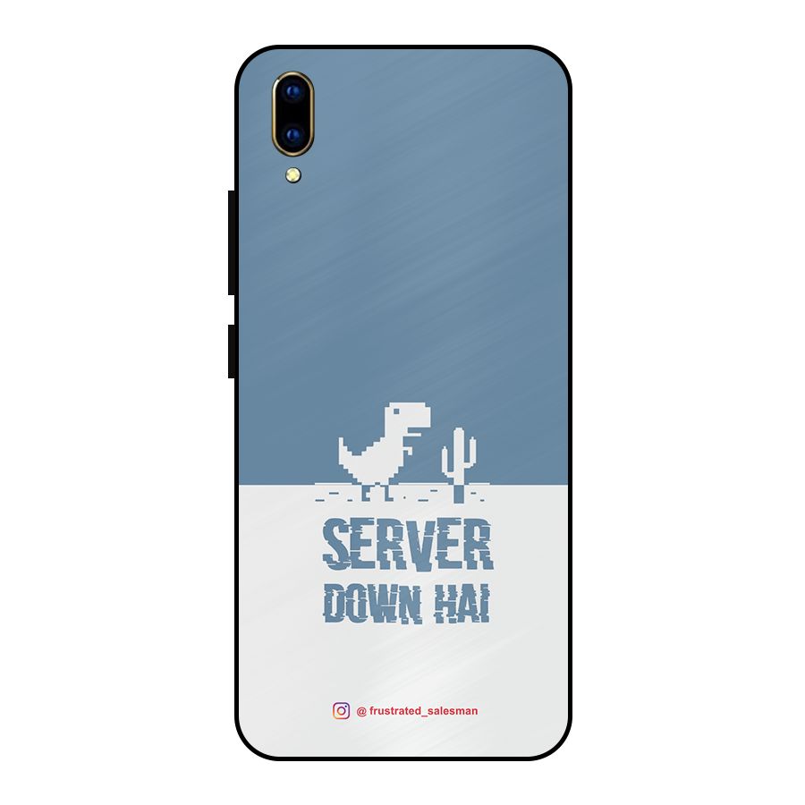 Server Down Hai SteelBlue Metal Back Case for Vivo V11 Pro