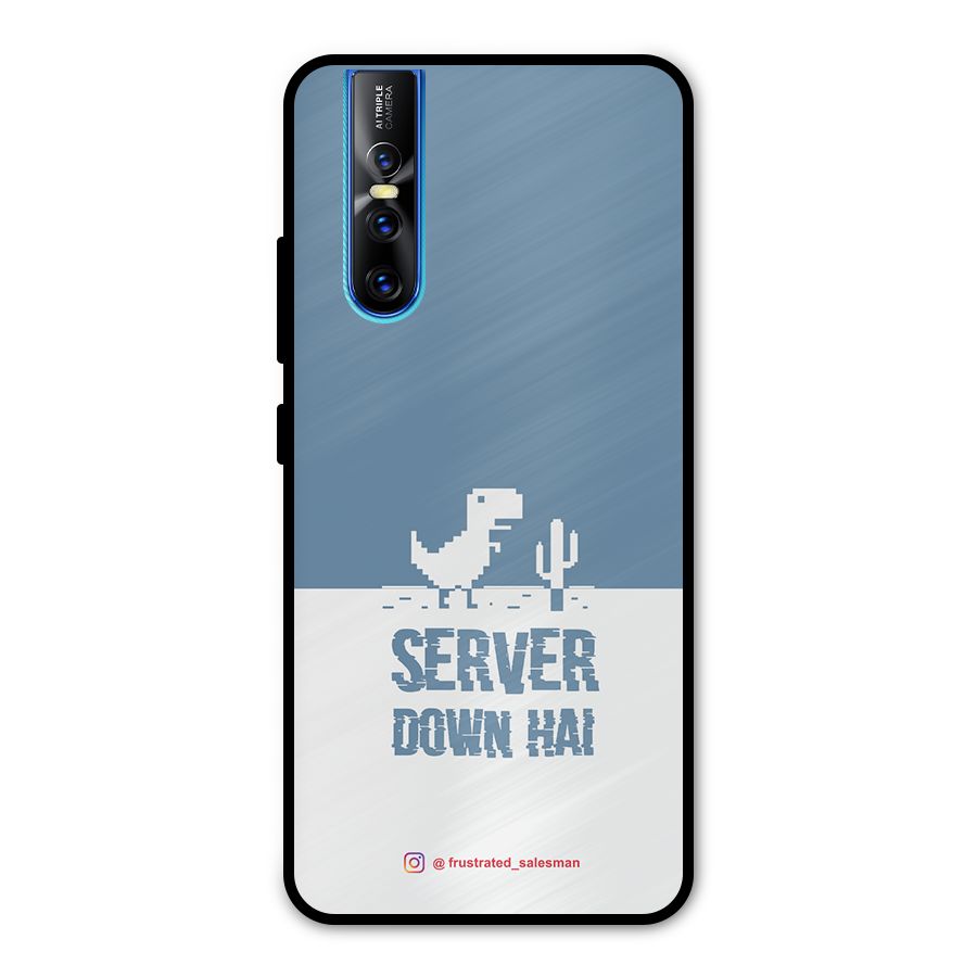 Server Down Hai SteelBlue Metal Back Case for Vivo V15 Pro