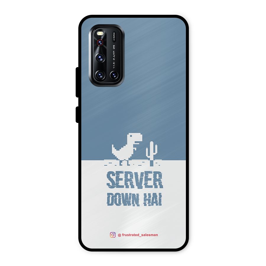 Server Down Hai SteelBlue Metal Back Case for Vivo V19