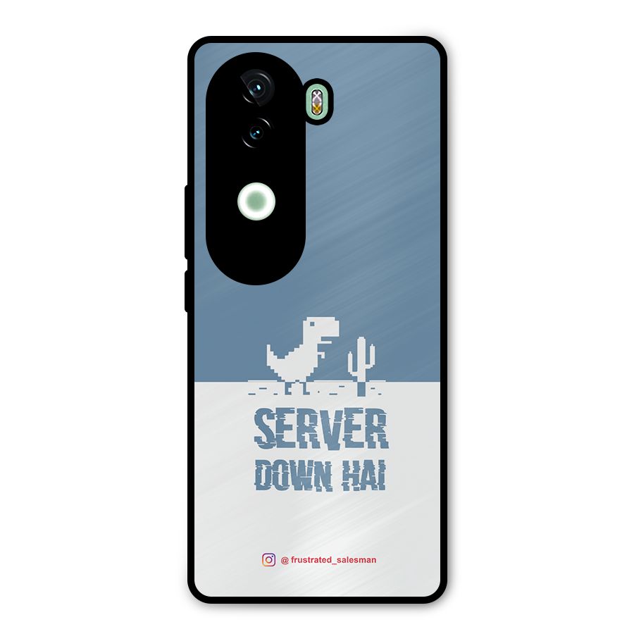 Server Down Hai SteelBlue Metal Back Case for Vivo V40e