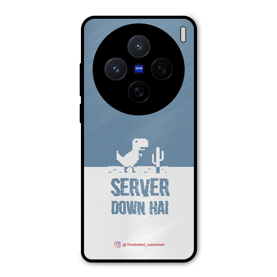 Server Down Hai SteelBlue Metal Back Case for Vivo X200