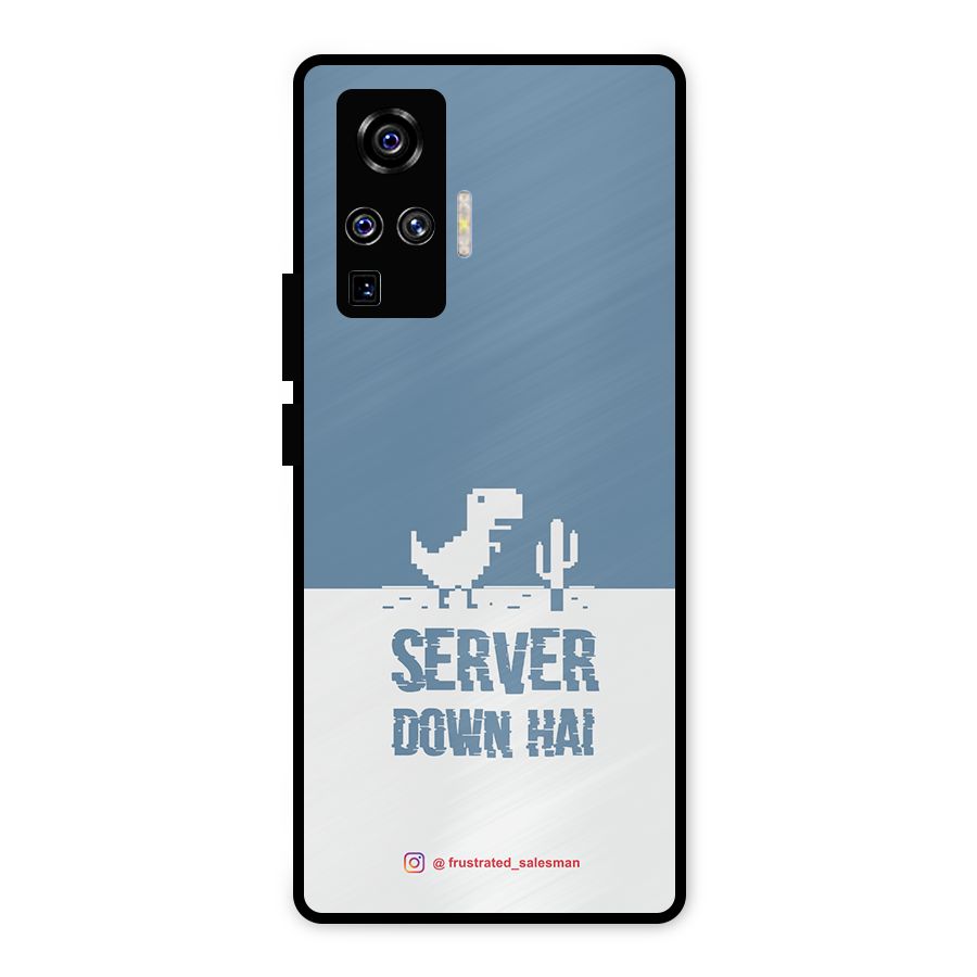 Server Down Hai SteelBlue Metal Back Case for Vivo X50 Pro