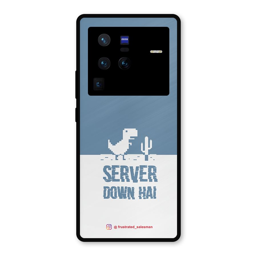 Server Down Hai SteelBlue Metal Back Case for Vivo X80 Pro
