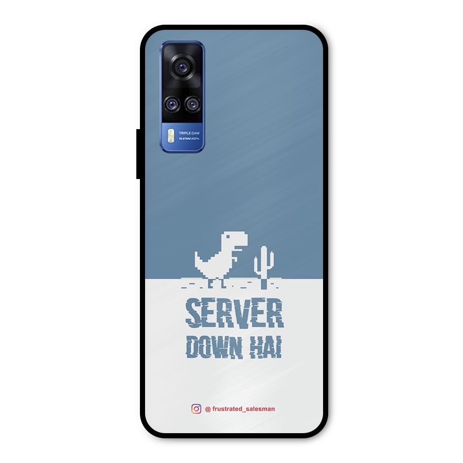 Server Down Hai SteelBlue Metal Back Case for Vivo Y51A