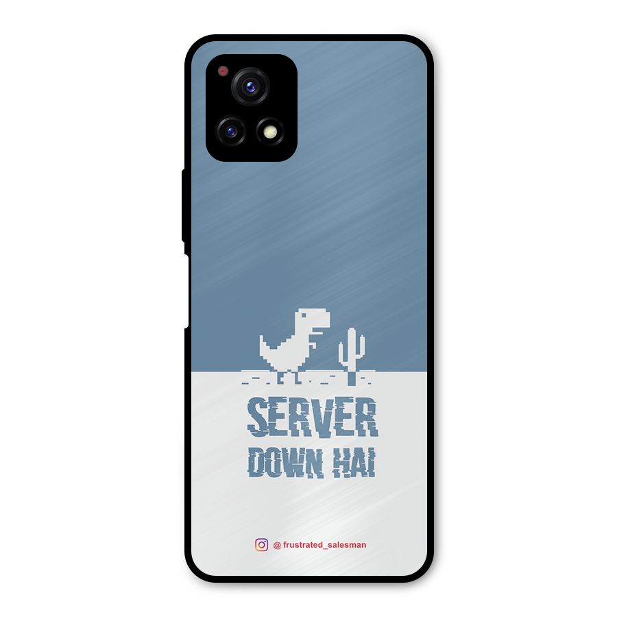 Server Down Hai SteelBlue Metal Back Case for Vivo Y72 5G