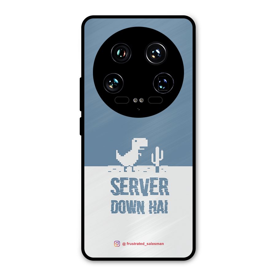 Server Down Hai SteelBlue Metal Back Case for Xiaomi 14 Ultra