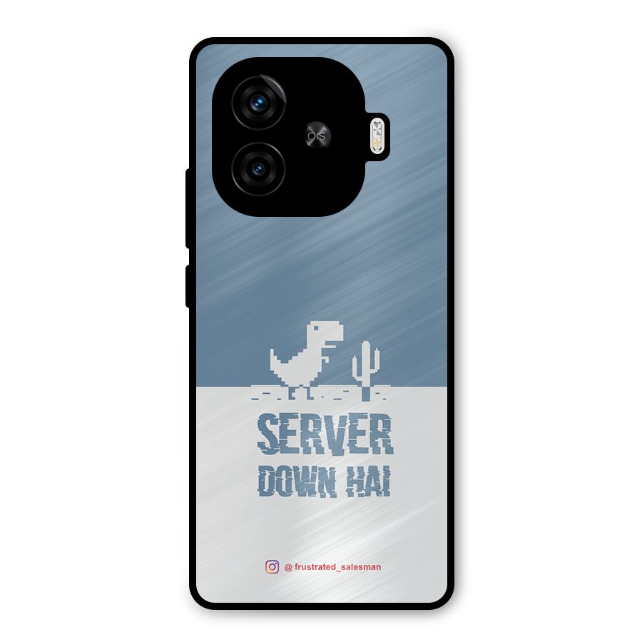 Server Down Hai SteelBlue Metal Back Case for iQOO Neo 10R