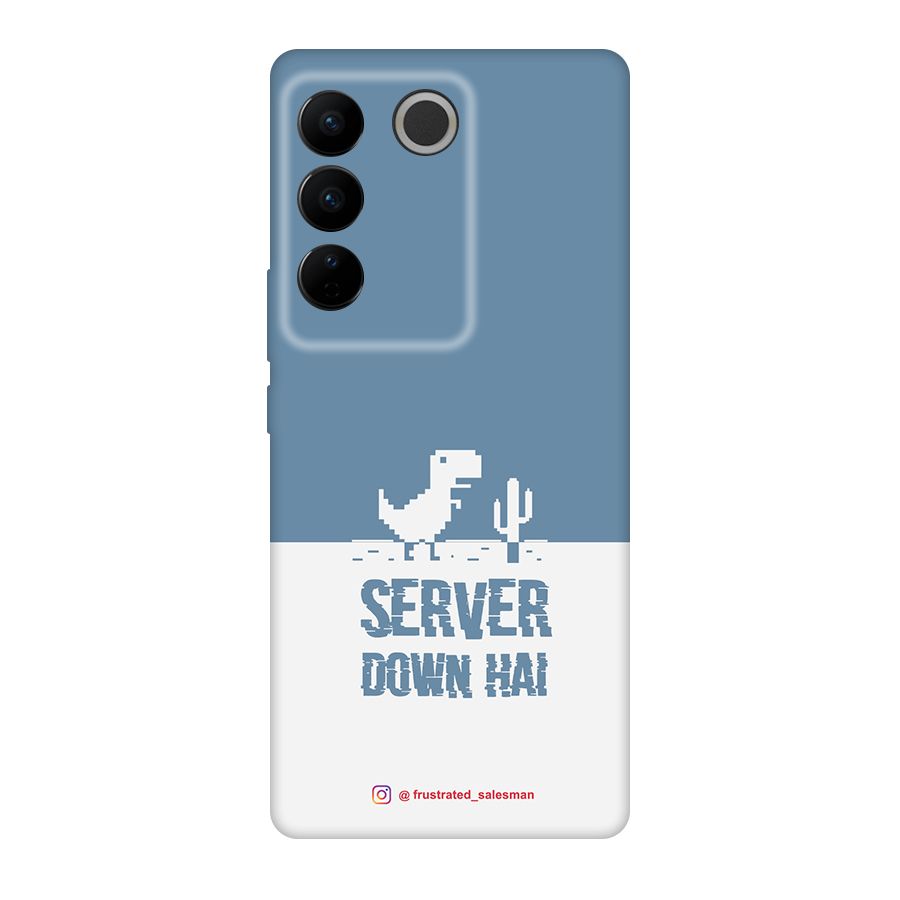 Server Down Hai SteelBlue Original Polycarbonate Back Case for Vivo V27