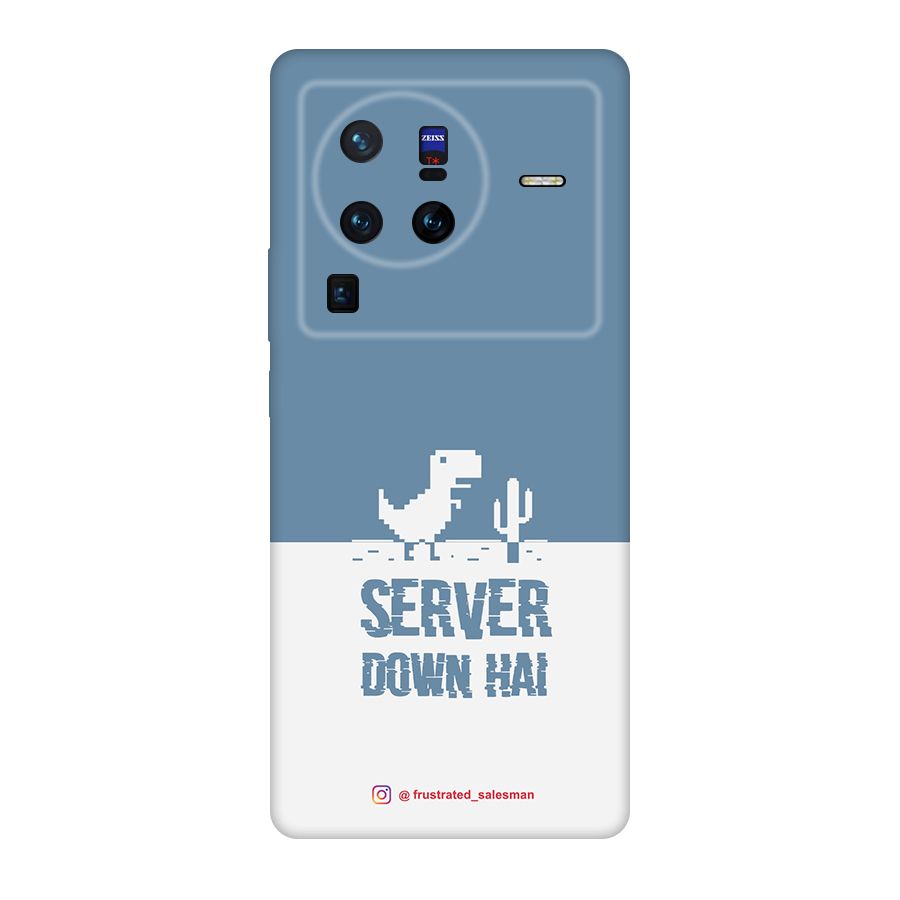 Server Down Hai SteelBlue Original Polycarbonate Back Case for Vivo X80