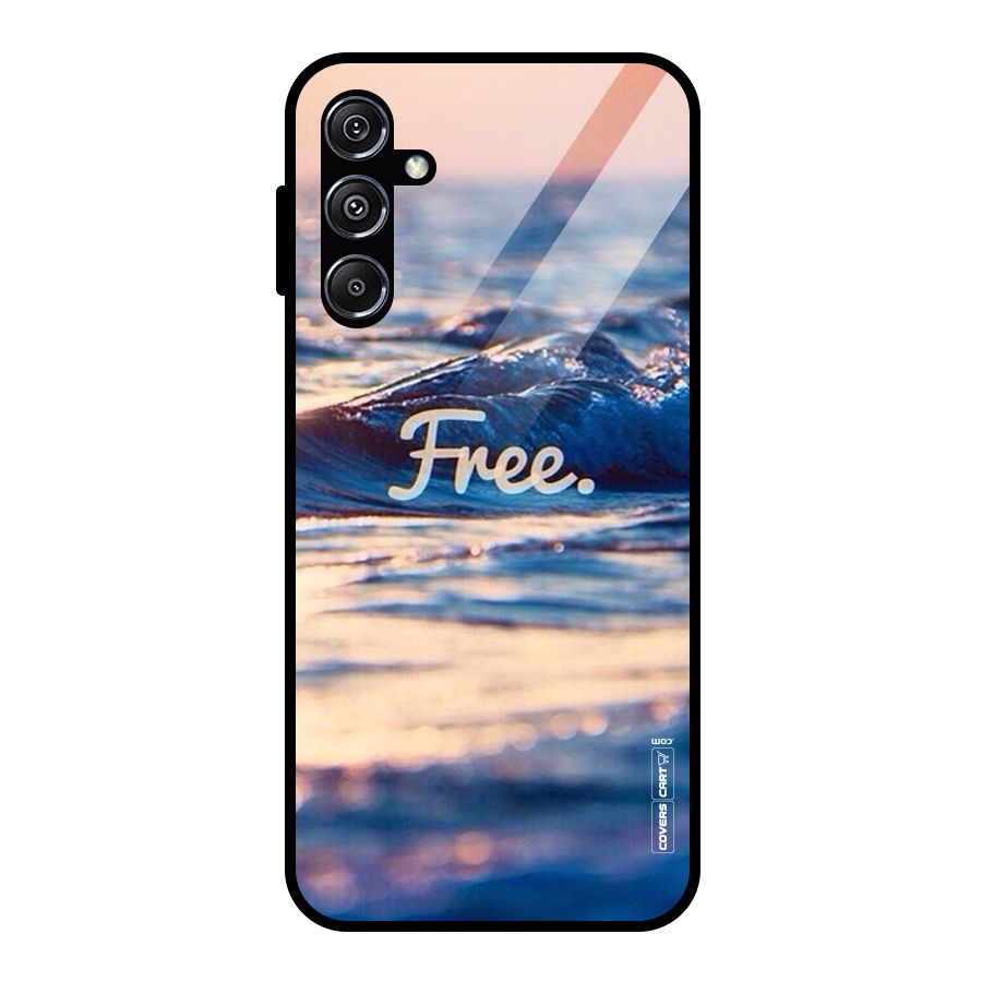 Set Yourself Free Glass Back Case for Galaxy M34 5G