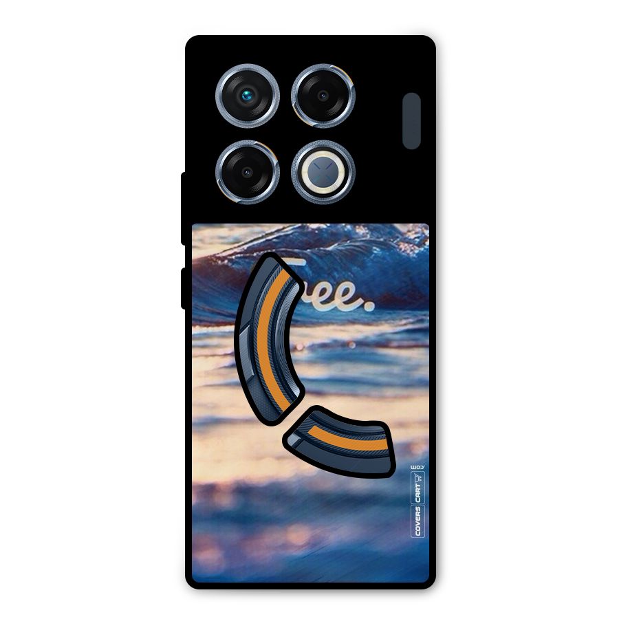 Set Yourself Free Metal Back Case for Infinix GT 20 Pro