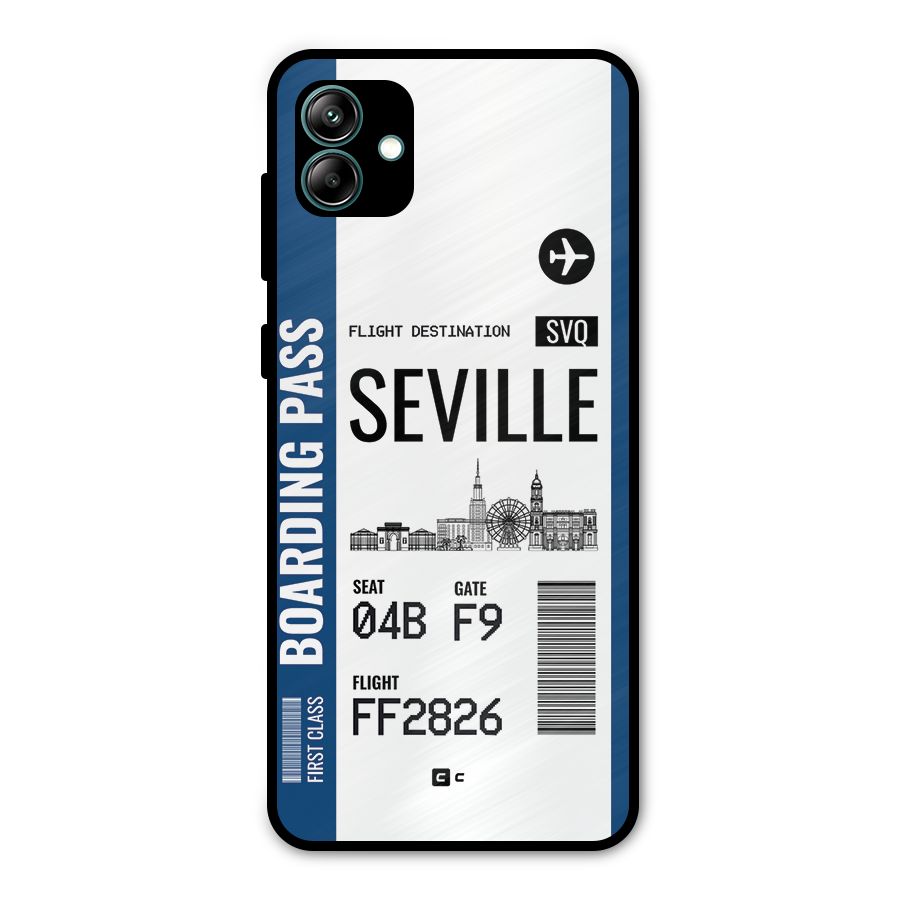 Seville Boarding Pass Metal Back Case for Galaxy A04