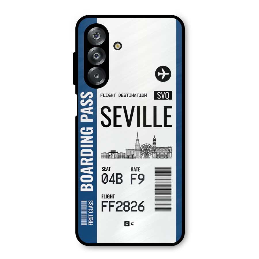 Seville Boarding Pass Metal Back Case for Galaxy A26