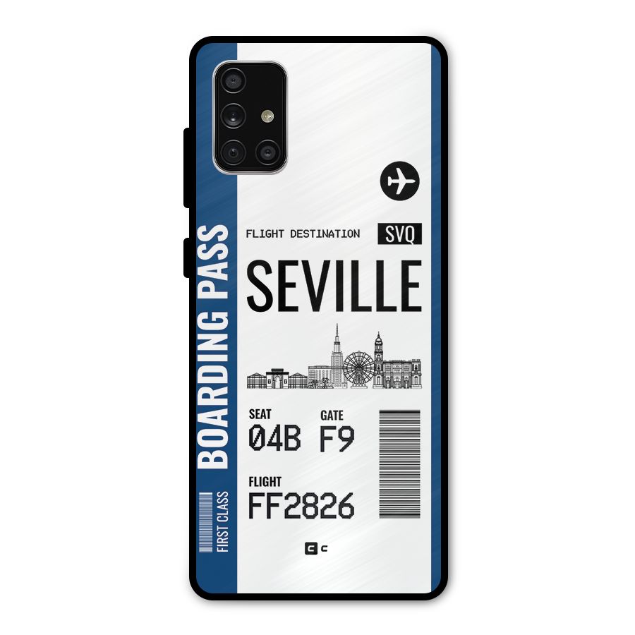 Seville Boarding Pass Metal Back Case for Galaxy A71