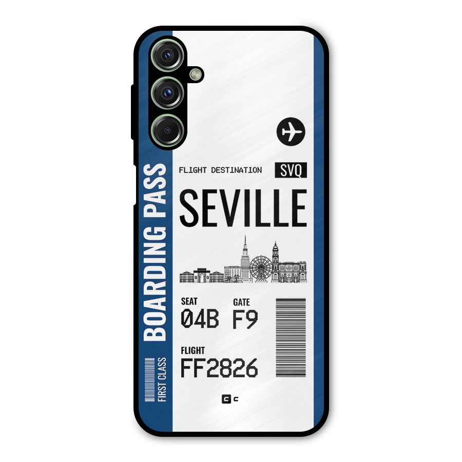 Seville Boarding Pass Metal Back Case for Galaxy F34