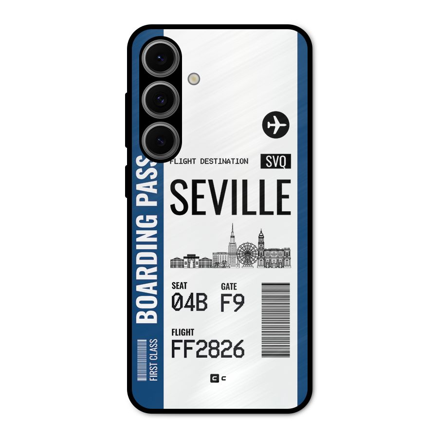 Seville Boarding Pass Metal Back Case for Galaxy S24 FE