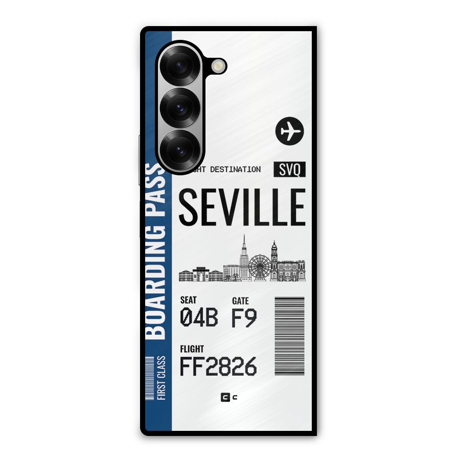 Seville Boarding Pass Metal Back Case for Galaxy Z Fold6