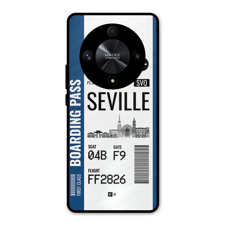 Seville Boarding Pass Metal Back Case for Honor X9b