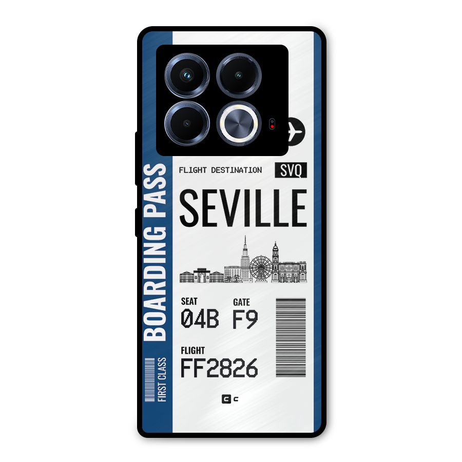 Seville Boarding Pass Metal Back Case for Infinix Note 40 5G