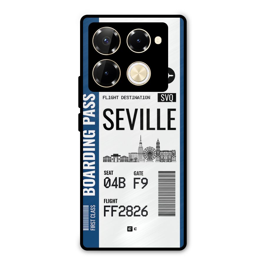Seville Boarding Pass Metal Back Case for Infinix Note 40 Pro Plus