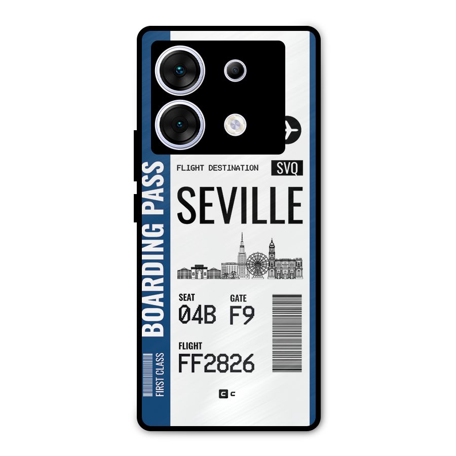 Seville Boarding Pass Metal Back Case for Infinix Zero 30 5G