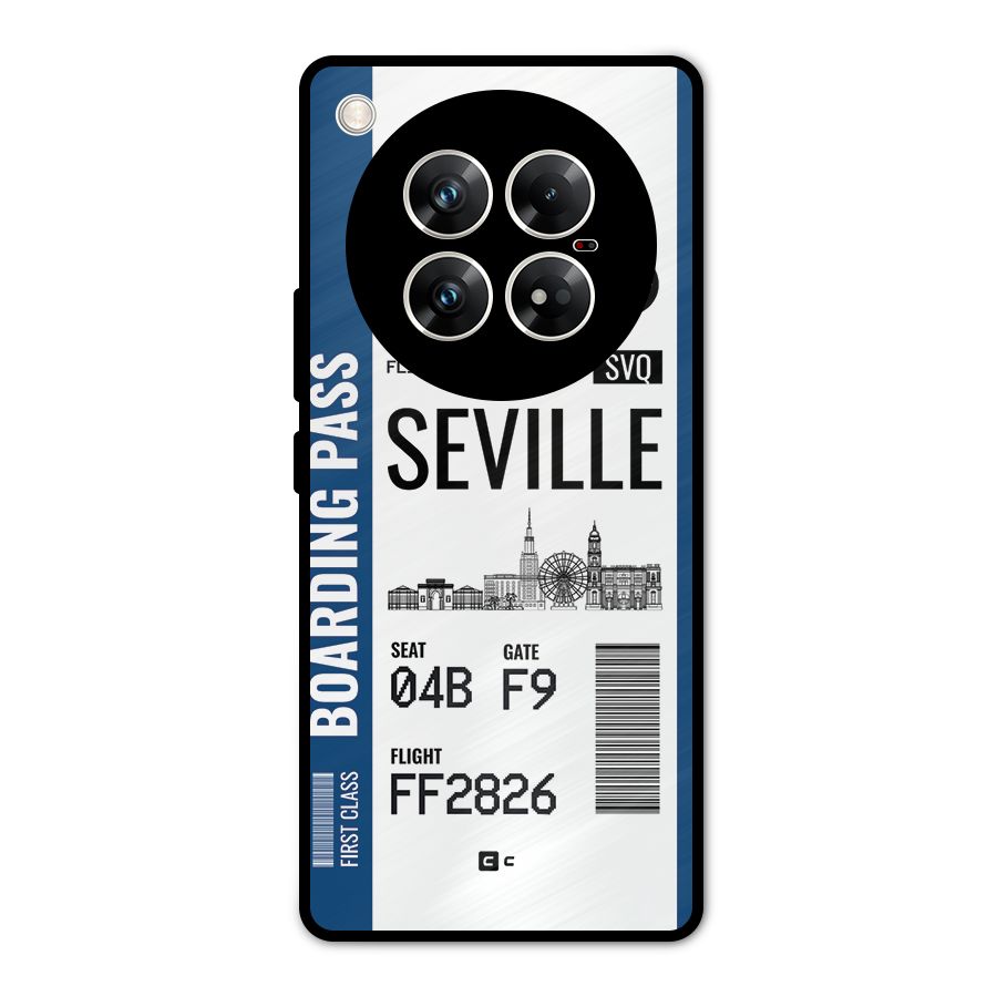 Seville Boarding Pass Metal Back Case for Infinix Zero 40 5G
