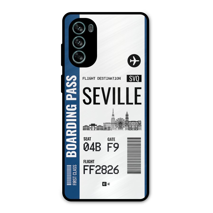 Seville Boarding Pass Metal Back Case for Moto G62