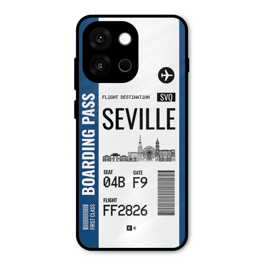 Seville Boarding Pass Metal Back Case for OnePlus 13s
