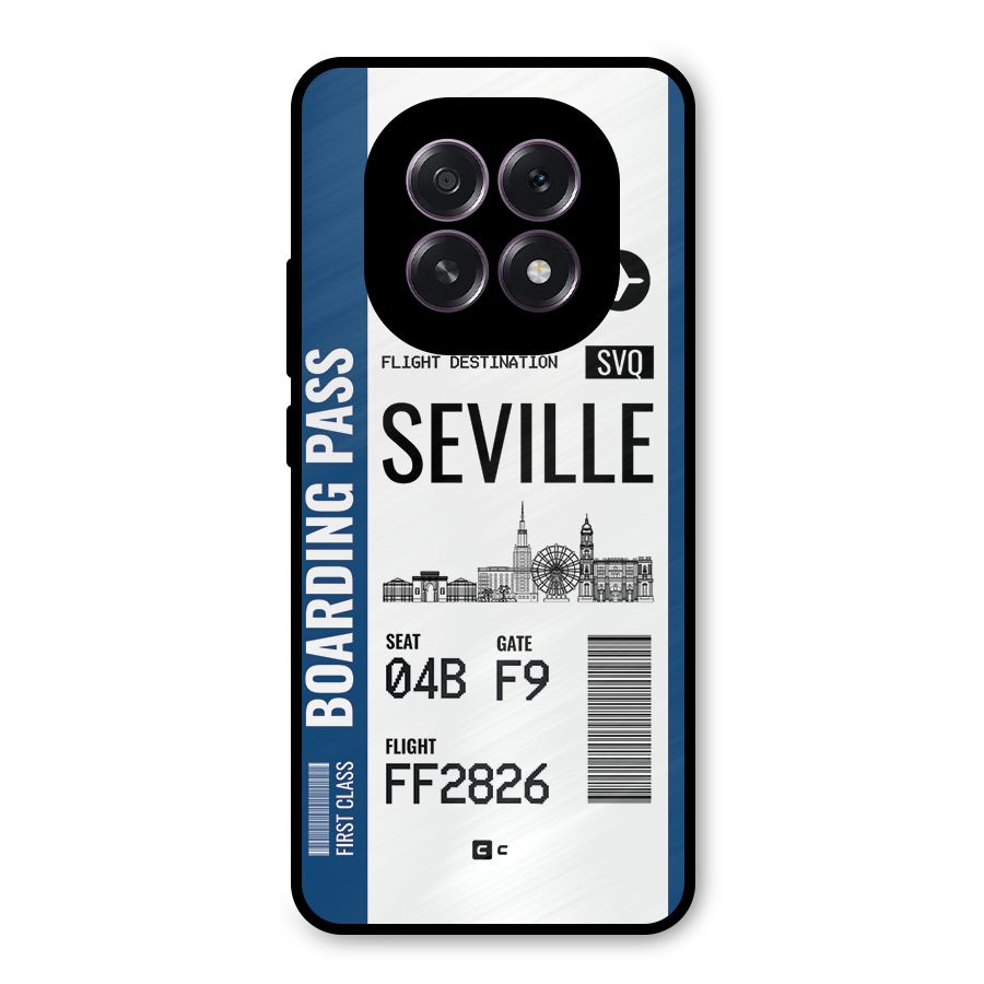 Seville Boarding Pass Metal Back Case for Oppo F29