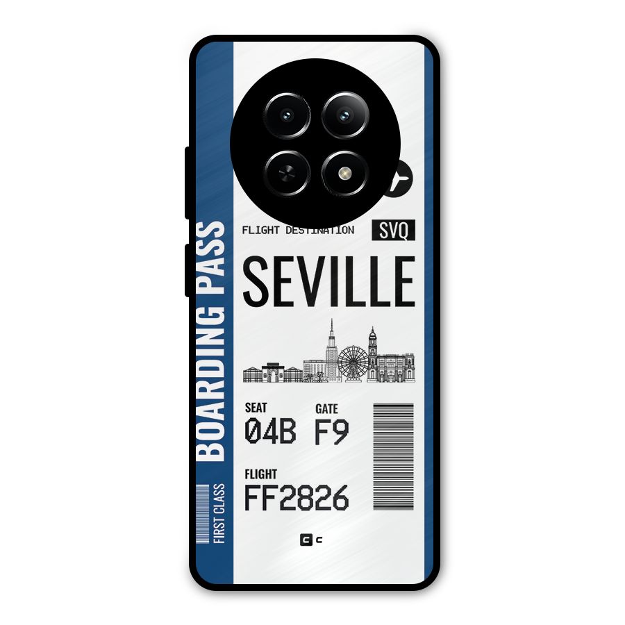 Seville Boarding Pass Metal Back Case for Realme 12 5G