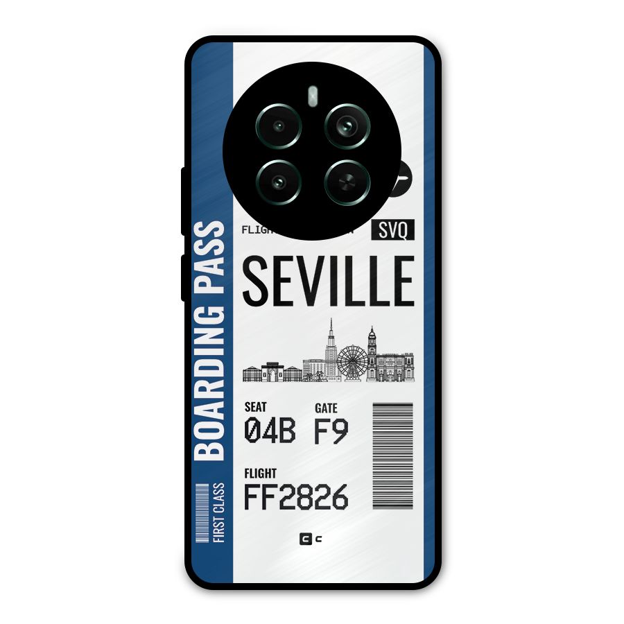 Seville Boarding Pass Metal Back Case for Realme 12 Pro Plus
