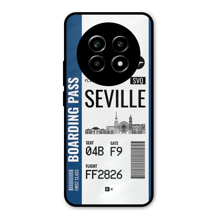 Seville Boarding Pass Metal Back Case for Realme 13 Pro