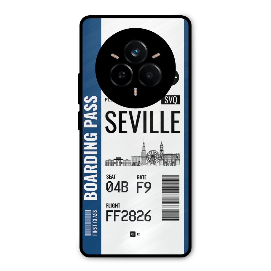 Seville Boarding Pass Metal Back Case for Realme 14 Pro Plus
