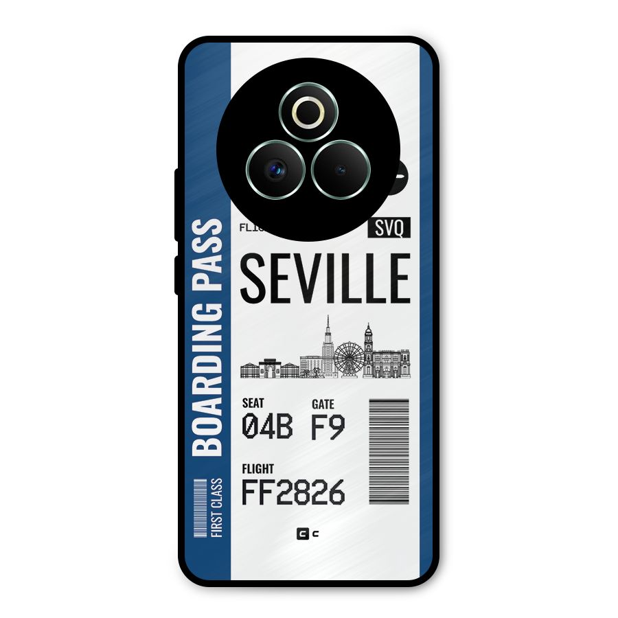 Seville Boarding Pass Metal Back Case for Realme P3 Pro