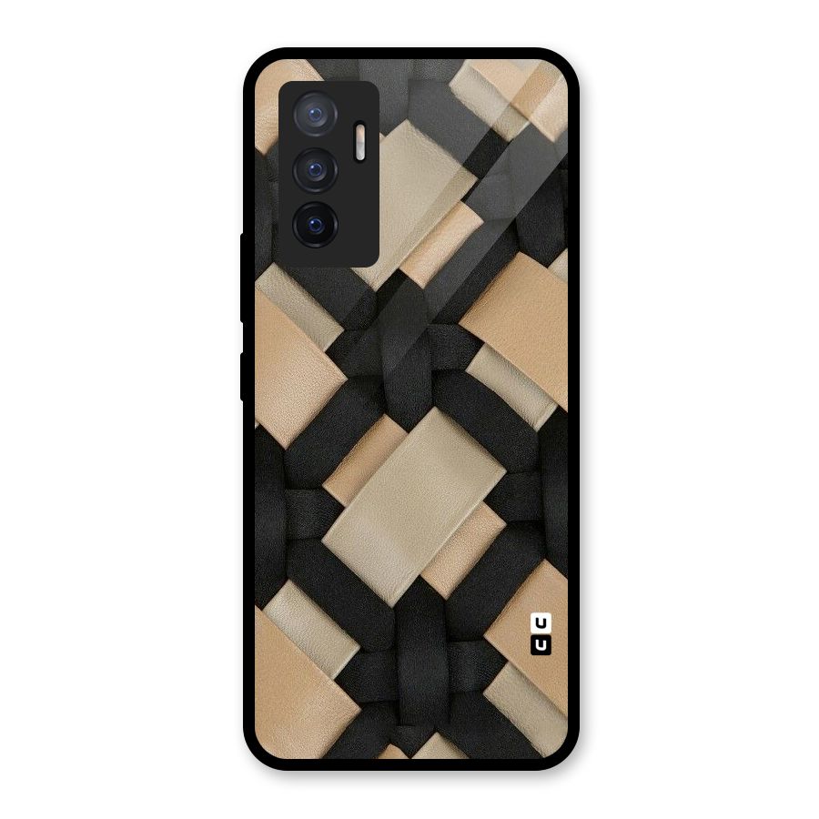 Shade Thread Glass Back Case for Vivo V23e