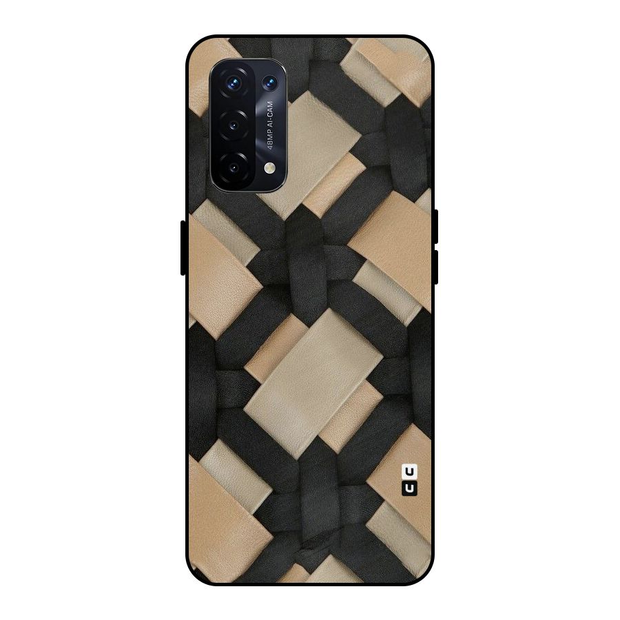 Shade Thread Metal Back Case for Oppo A74 5G